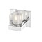 Z-Lite Fallon 1 Light Wall Sconce, Chrome & Clear, Frosted 467-1S-CH-LED - alternate 6